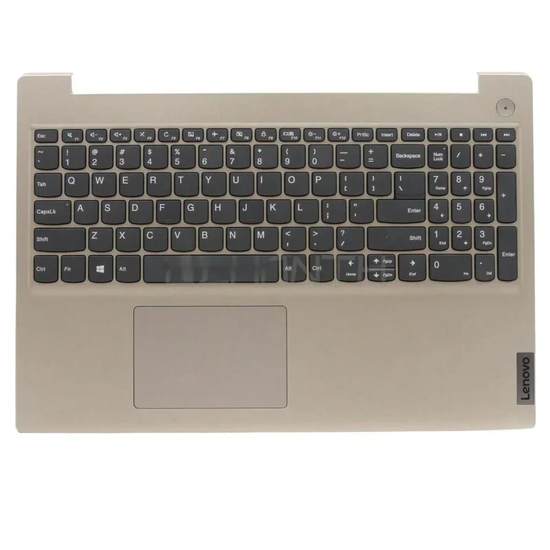 New For Lenovo IdeaPad 3-15IIL05 3-15ARE05 3-15IML05 3-15ITL05 Palmrest Upper Case w/ Keyboard (Non-Backlit) Gold 5CB0X57656