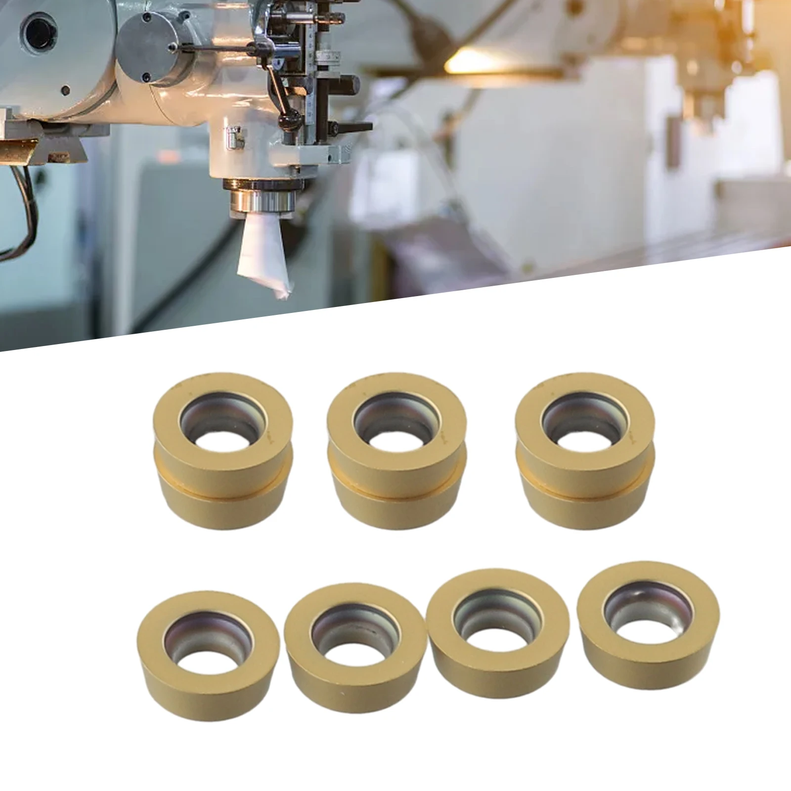 

Brand New DP5320 Insert Indexable Inserts Yellow For Steel SRDPN Milling Insert RPMW1003MO Round SRDPN/SRAPR/EMR 5R