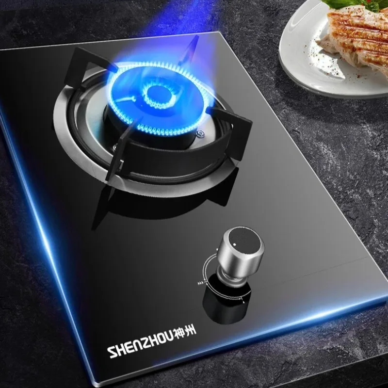 

Газовая плита с одной конфоркой, бытовая встраиваемая настольная плита для природного газа, плита для сжиженного нефтяного газа, высокая тепловая мощность 5,0 кВт.