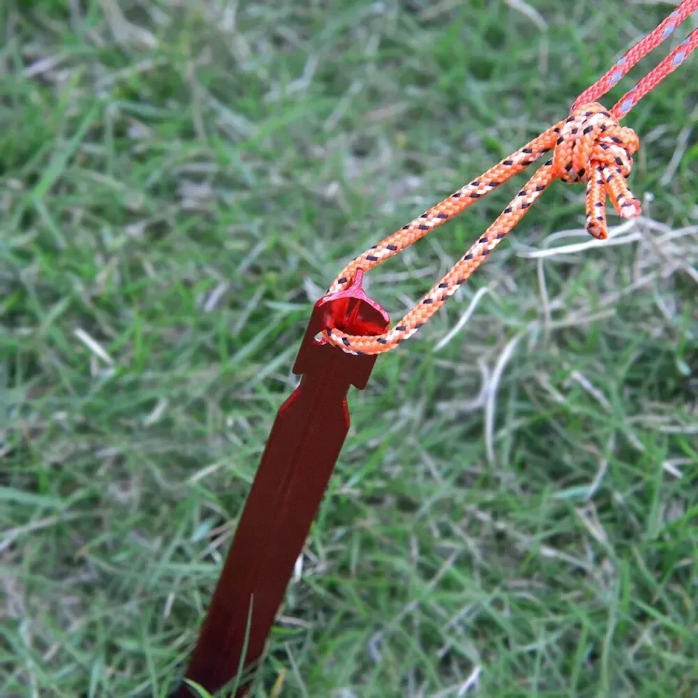 10Pcs/lot 18cm Aluminum Alloy Tent Takes Pegs Heavy Duty Travel Outdoor Camping Accessories Tarp Ultralight Nails Ground Peg image 5