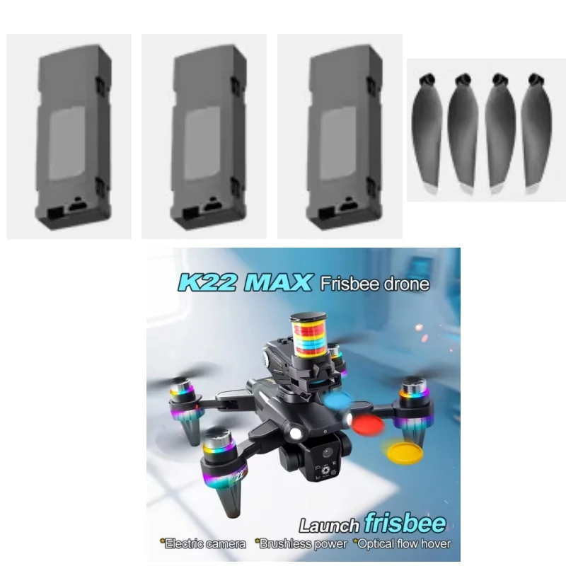 K22MAX Drone Battery 3.7V 1000MAH Battery/Propeller For K22 MAX Drone Battery Blades K22 MAX Dron Battery K22 Parts K18MAX