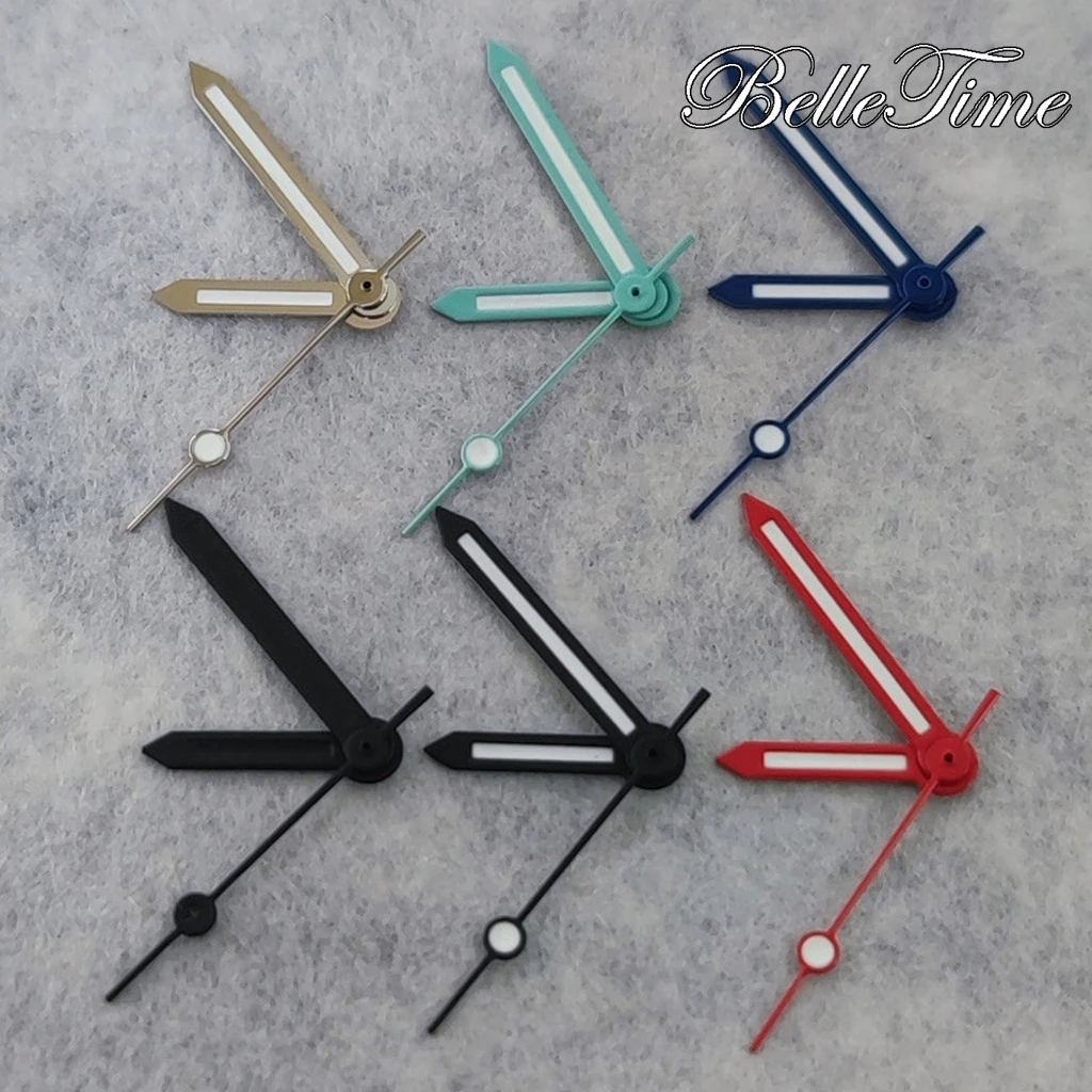 C3 Green Luminous NH35 Hands Watches Pointers For NH34 NH35 NH36 NH38 7S26 4R35 4R36 Movement Watches Pointers Accessories image 2