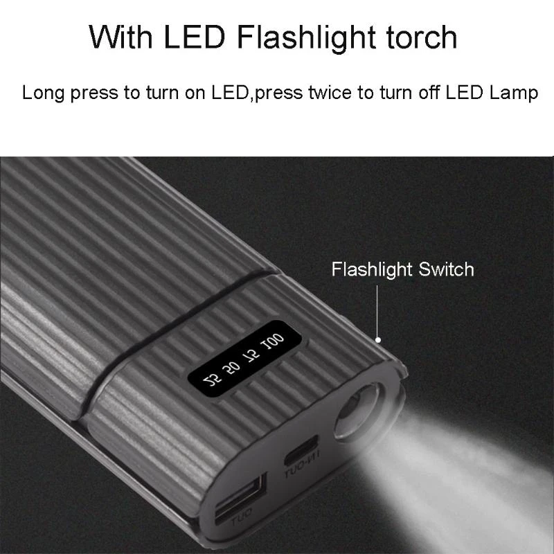 DIY Battery Box z światłem LED i wskaźnikiem baterii do najlepszej sprzedaży telefonów komórkowych