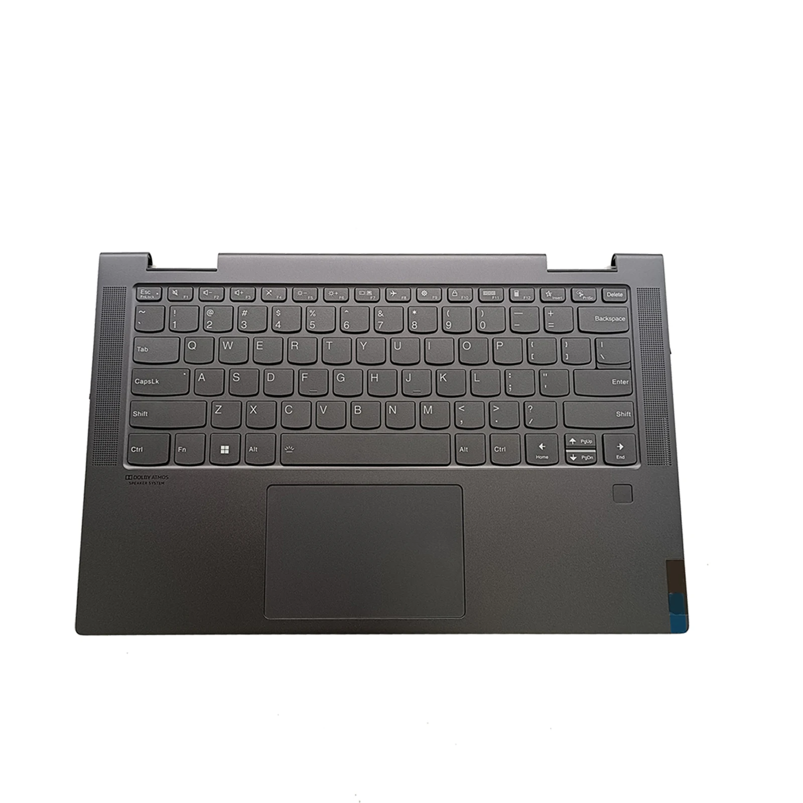 New Laptop Upper case or Palmrest with Backlit Keyboard and Touchpad For Lenovo Yoga 7 14ITL5 Gray 5CB1A16224