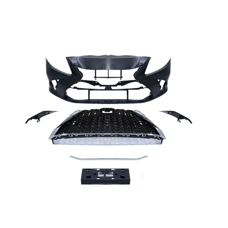 

FULI body kit PP material Front bumper grille For Toyota Corolla 2007-2013 Upgrade Lexus Style Car bumpers