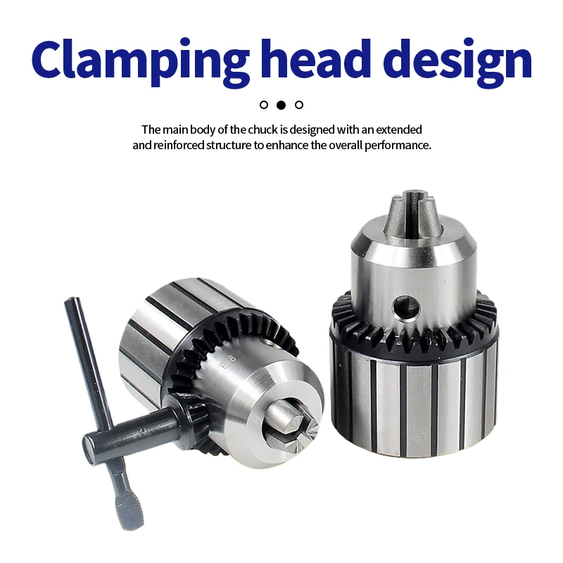 1 Set Drill Chuck B10 B12 B16 B18 0.6-6/1-10/1-13/3-16/5-20mm Connecting Rod MTA MTB Straight Handle R8 Drill Collet Chuck Set