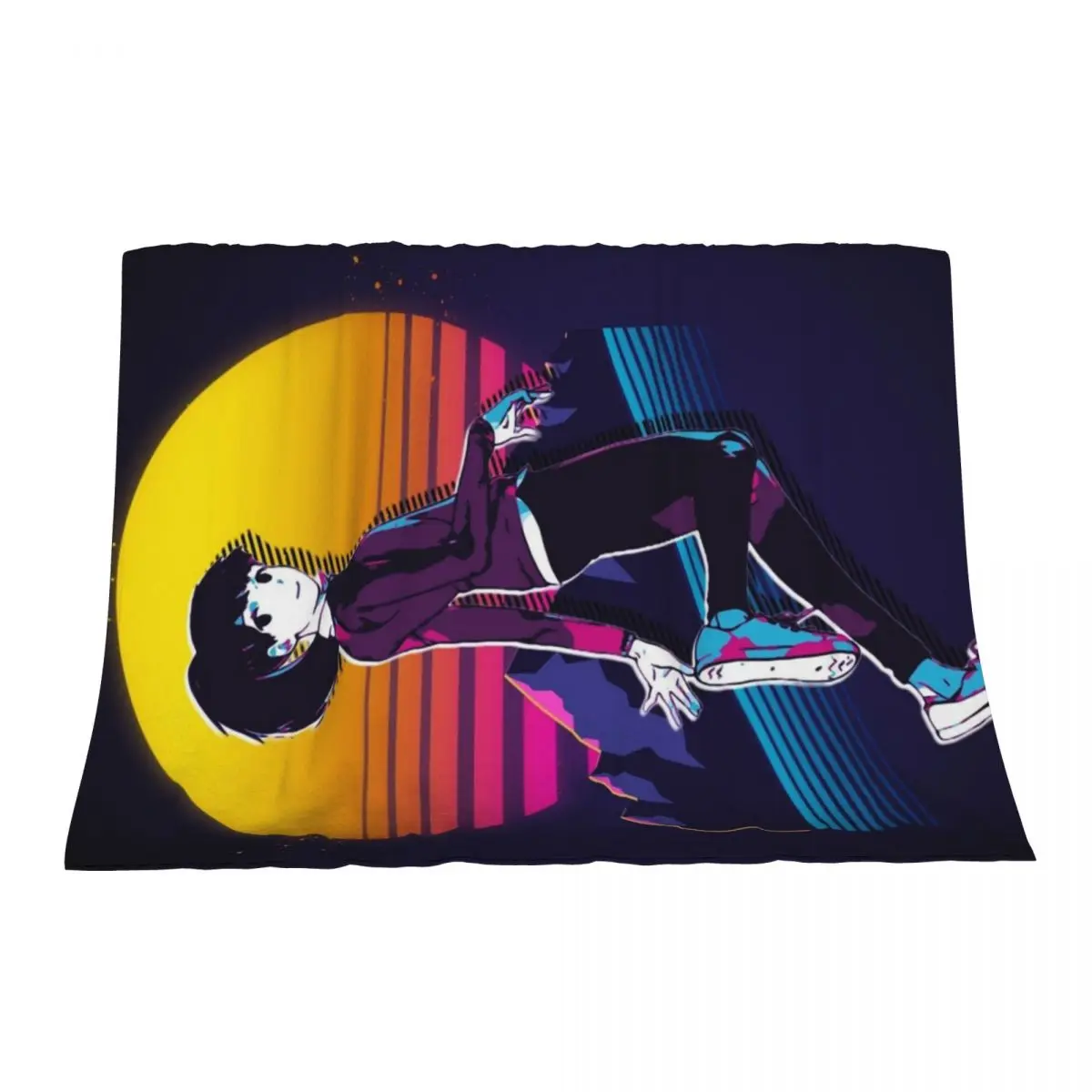

Digimon Survive - Aoi *80s retro* Throw Blanket Nap Weighted Picnic Hair Blankets