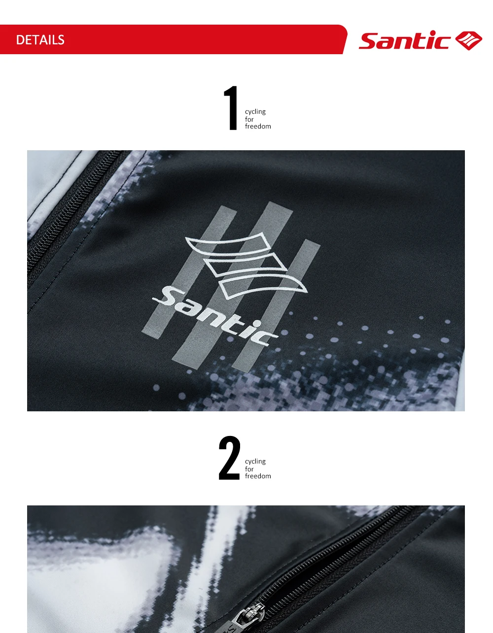 Santic Herren-Triathlon-Skinsuit mit kurzen Ärmeln, atmungsaktiver, elastischer Radsport-Overall mit 80 kg hochdichtem Polsterpolster KM26C03030 – Detail 7