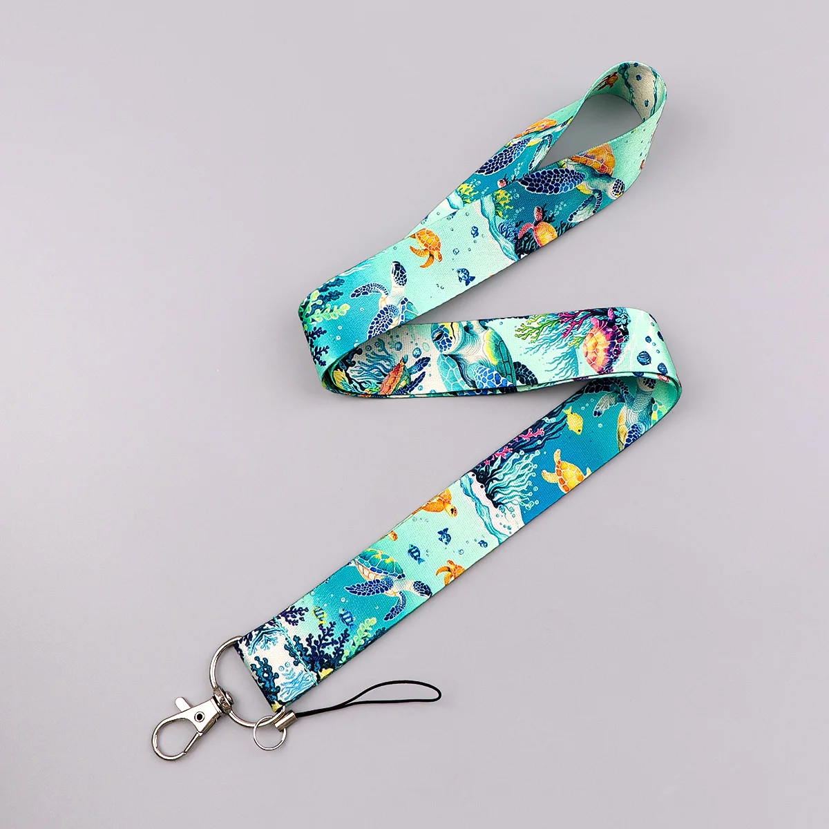 Cute Turtle Lanyard Credential Holder, Key Strap Gift