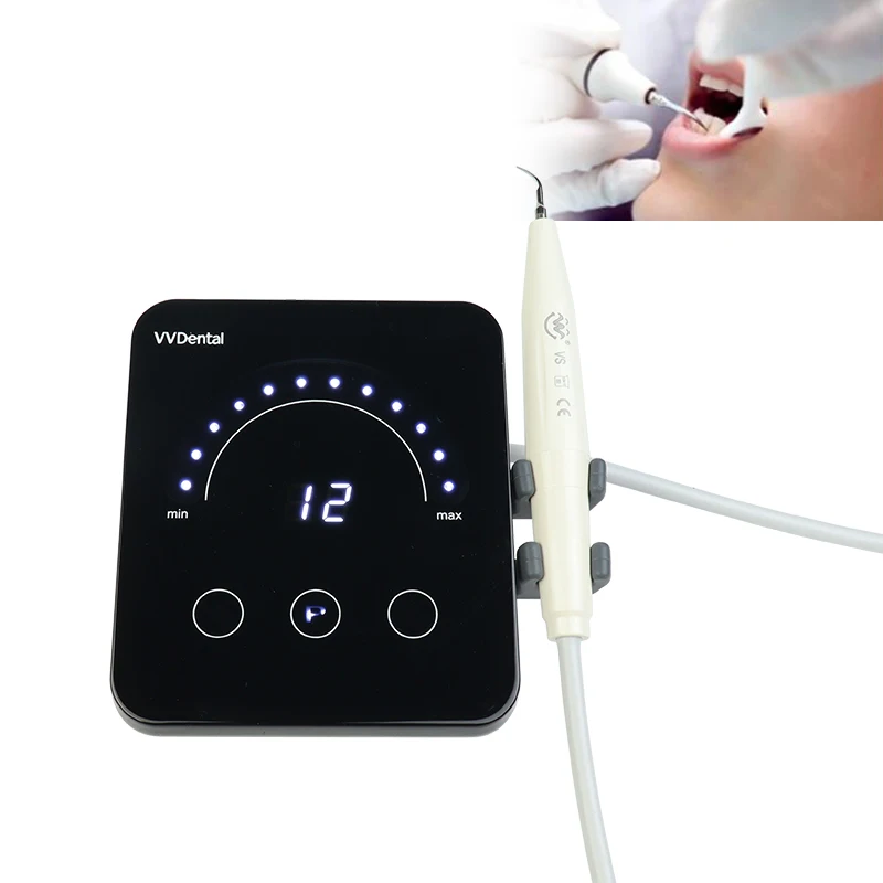 Dental Machine Ultrasonic Scaler with Handpiece Tips For Scaling Periodontics Endodontics Oral Cleaning Dental Calculus Smoke