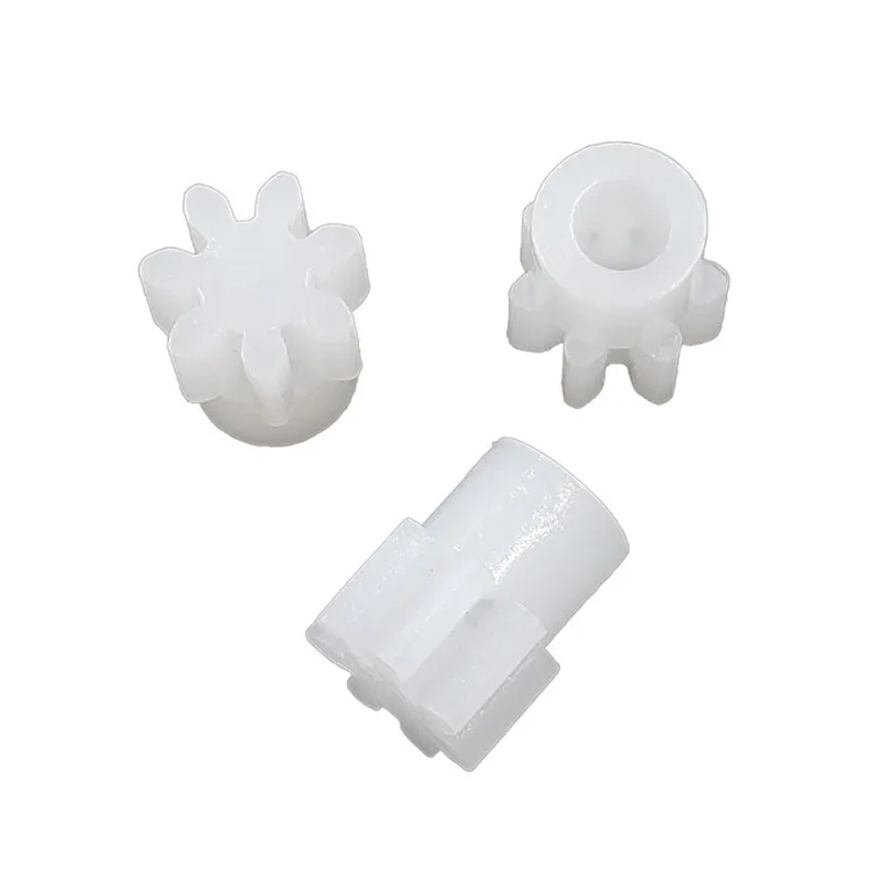 072A 0.5M Pinion Gears 7 Tooth Modulus 0.5 Plastic Gear 2mm Motor Shaft Fitting Parts Accessories 10pcs/lot