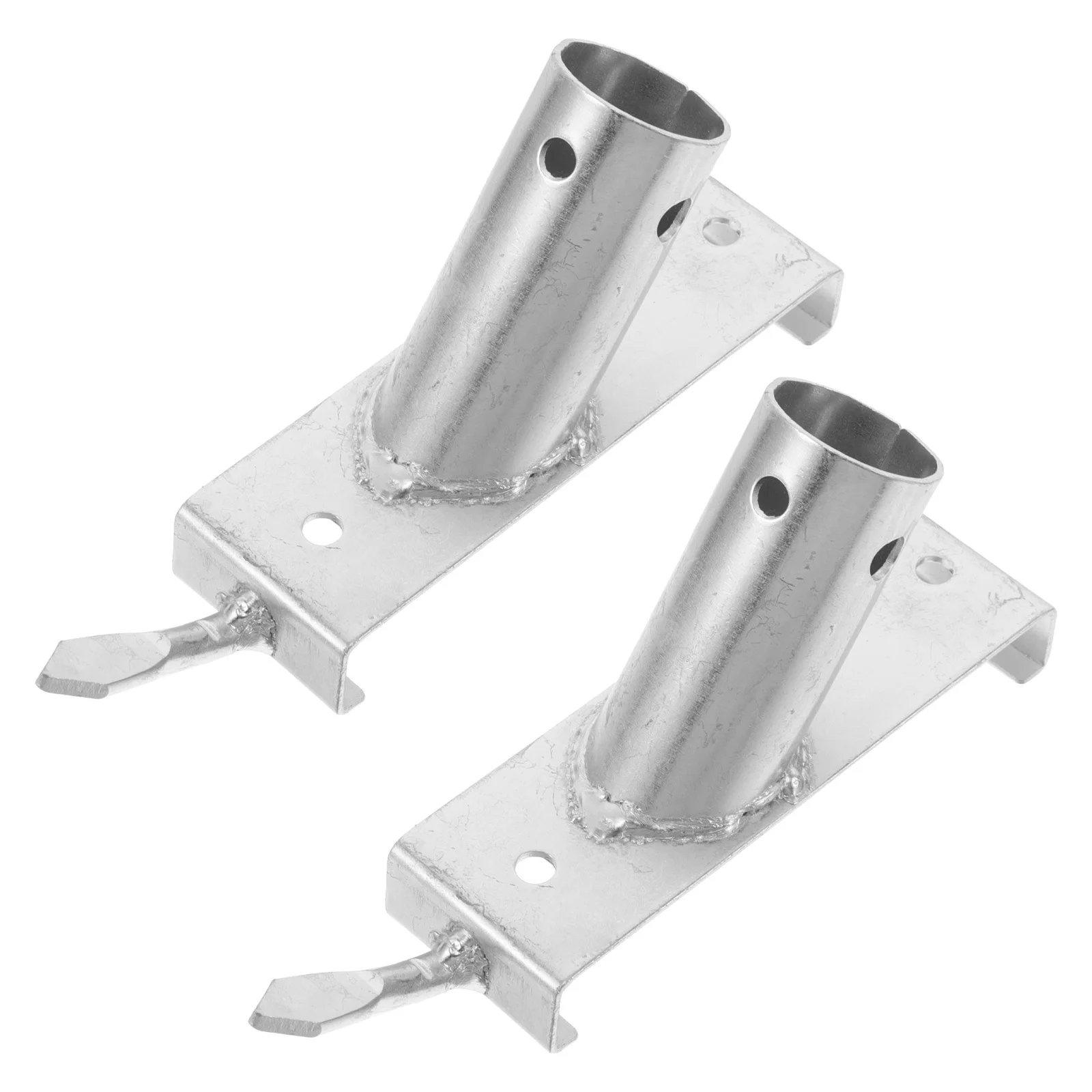 

2Pcs Metal Broom Handle Connector Floor Brush Socket Adapter Outdoor Scrub Brush Mount Patio Wire Cleaning Tool