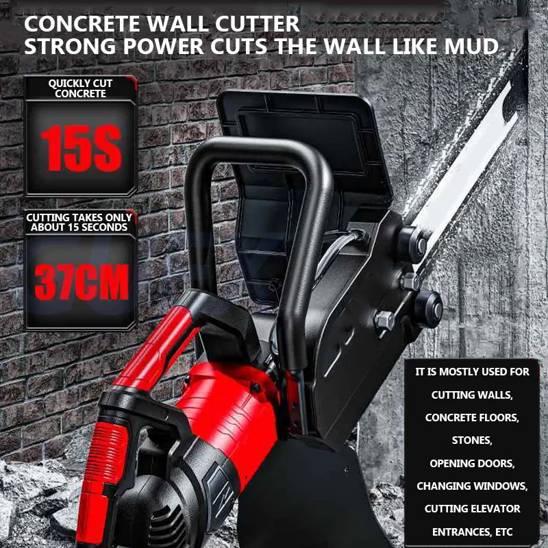 

35CM/48CM Handheld Concrete Cutting Machine Cutting Concrete Chainsaw Diamond Concrete Chain Saw Wall Cutting Machine