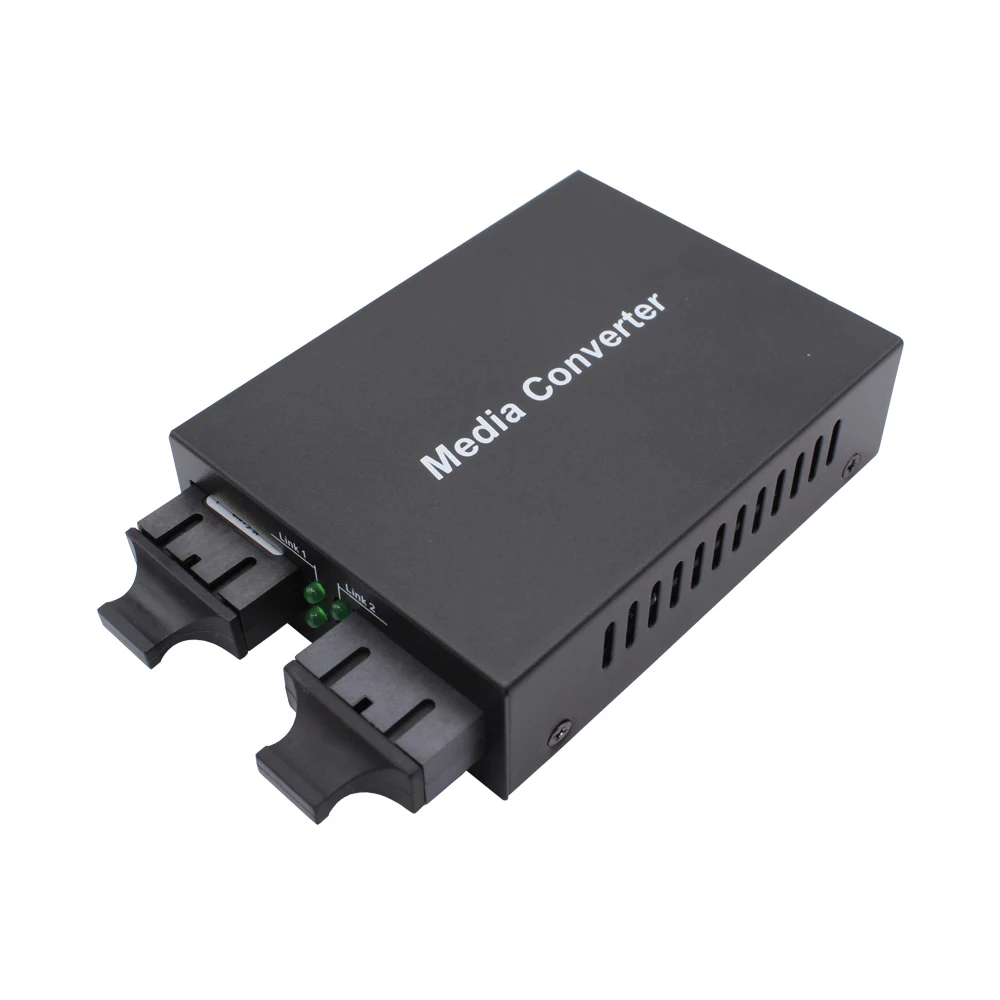 Gigabit Single Mode to Multi Mode 1310nm to 850nm SC Optical Media Converter