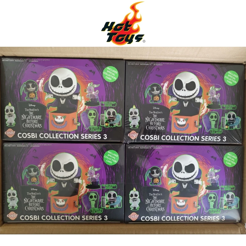 

Новые оригинальные горячие игрушки на Хэллоуин, которые ты обратно в мире Кошмар перед Рождеством V3, слепая коробка, мини-фигурки, милые модные игрушки