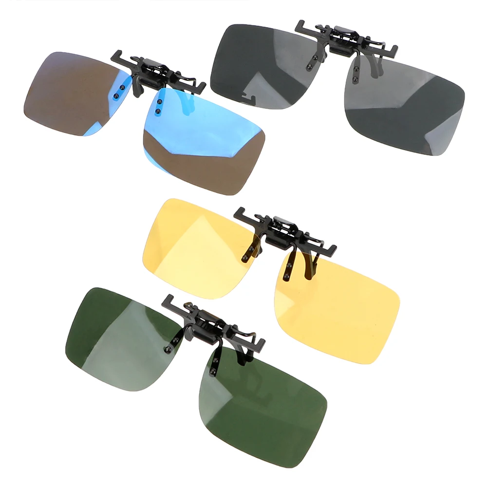 Polarized Sun Glasses Interior Accessories Driver Goggles Anti-UVA UVB Driving Night Vision Lens Clip On Sunglasses