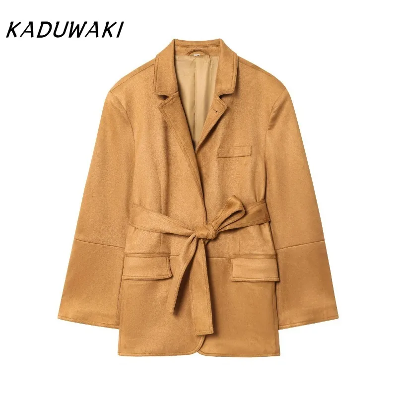 

KADUWAKI Chic Padded Women's Suit Jaet Versatile New Arrival Fall Fashion Trendy Ort Outerwear Ladies' American Retro Blazers