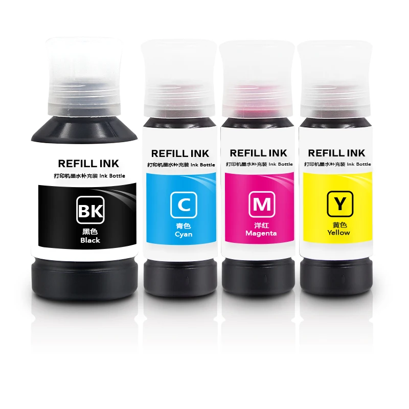 Recarga o kit de tinta para impressora Epson, corante de pigmento, 002, 70ml, 130ml, L4266, L4267, L4268, L6266, L6268, L6278, L6298