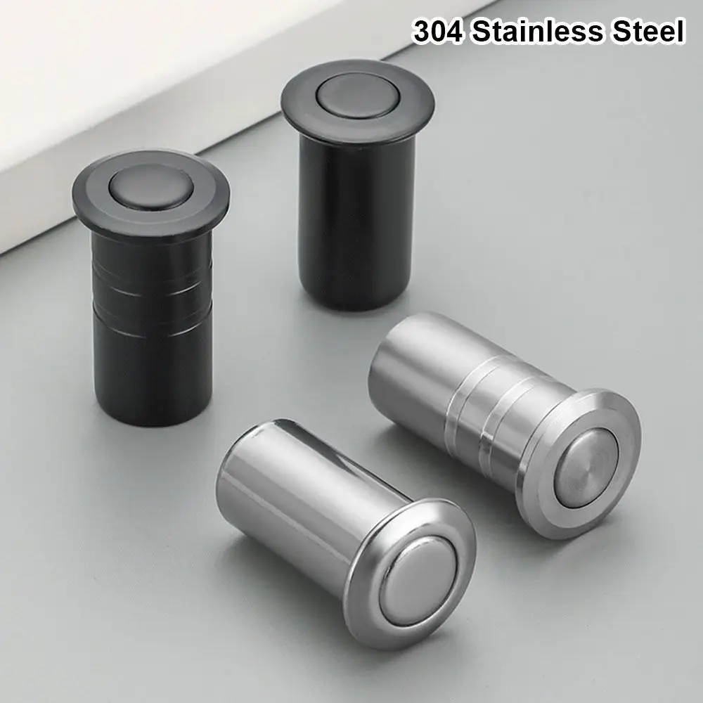 1Pcs Dustproof Door Bolt Cover Stainless Steel with Accessories Latch Cover Sandproof Invisible Door Latch Protection Cover