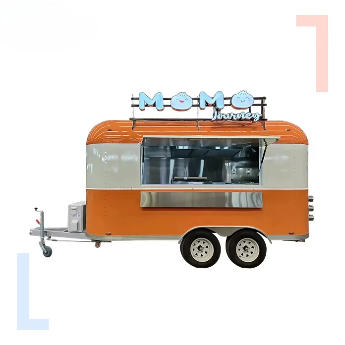 Multifunctional Stainless Steel Food Trailer Coffee Carro De Comidas Bakery Pizza Food Truck with Full Kitchen