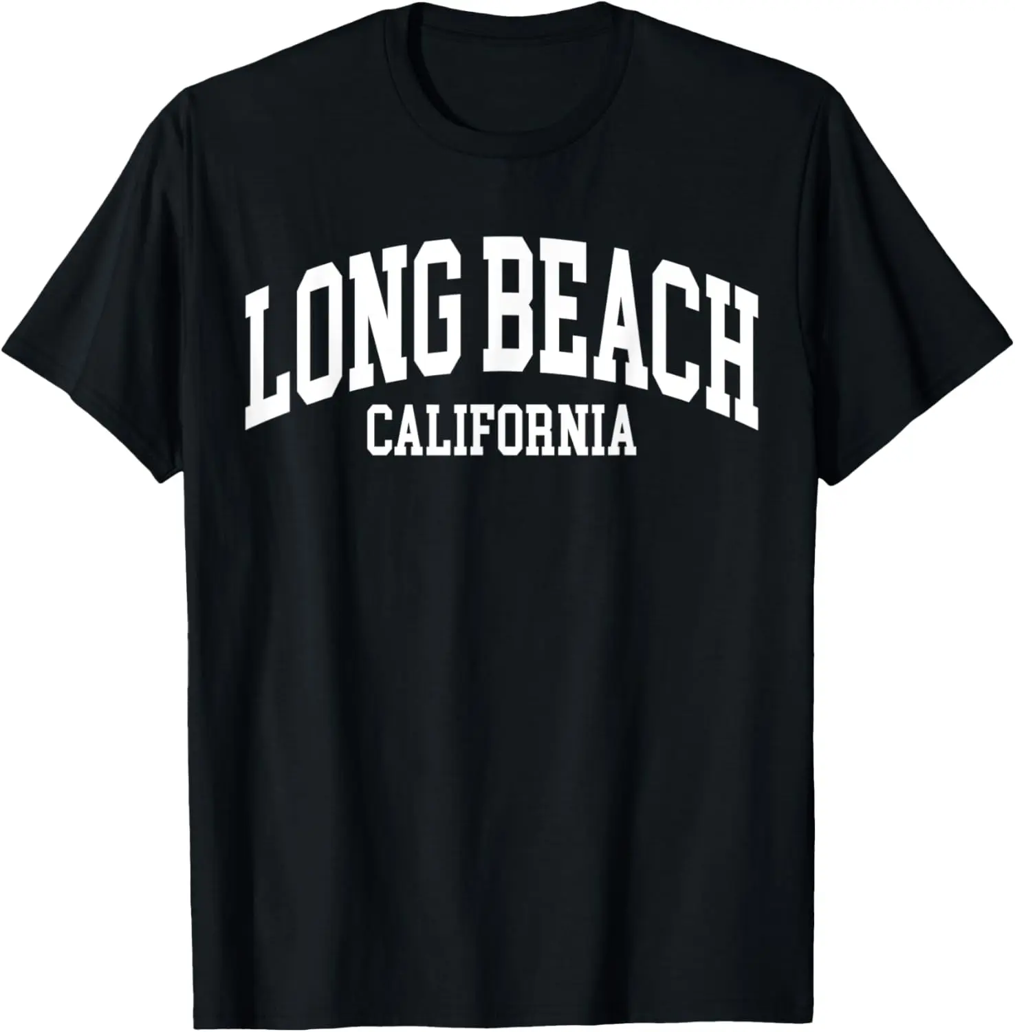 Long Beach California US College Font Orgullosa camiseta americana de EE. UU.