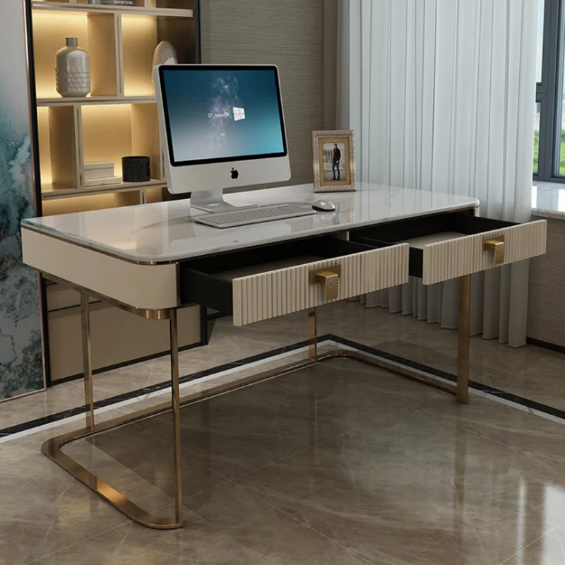 American desk Home office furniture Stainless steel paint desk