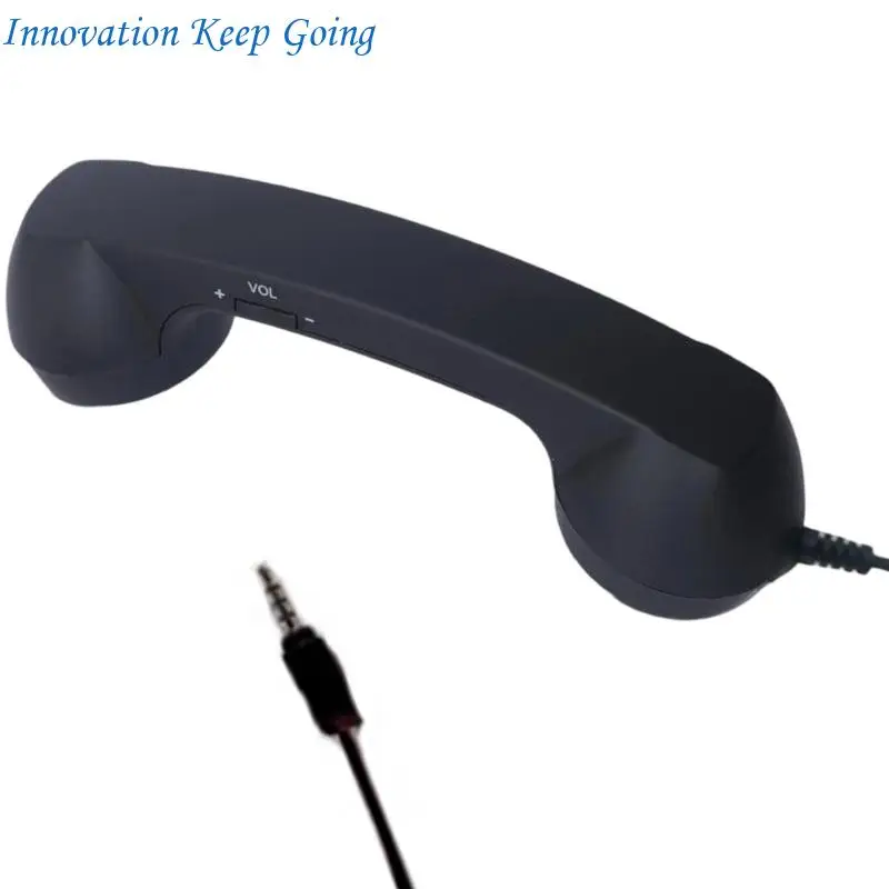 E65C Sound Phone Headsets With 3.5mm Plugs Optimized Microphones Noise Reductions ABS Construction Comfortable Long Use