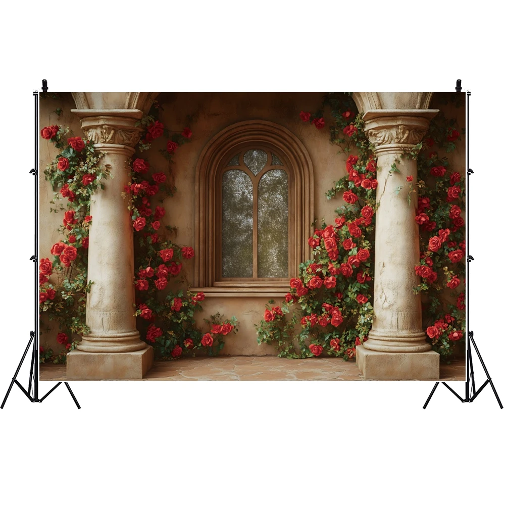 Valentinstag Palast Rose Fotografie Hintergrund griechische Hochzeit Szene Geburtstag Party Liebhaber Dating romantische Dekorationen Hintergrund