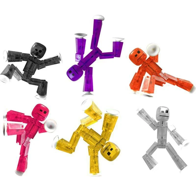 1/5/10 Pcs Set Sucker Sticky Robot Photography Animation Studio Sucker Children's Toy Birthday Gift Stikbot Action Figures Toys