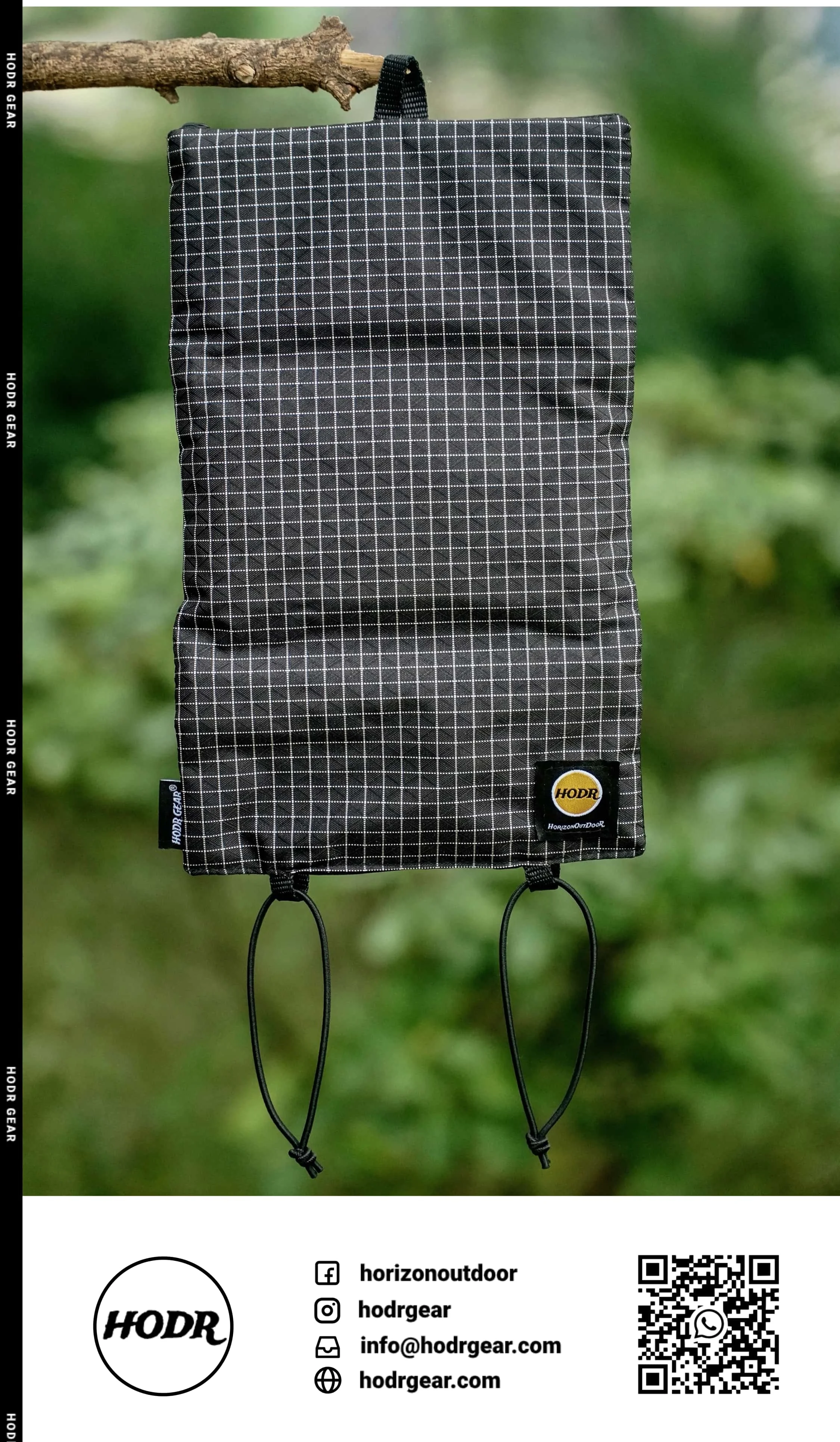 HODRGEAR Ultraleichter Toilettenartikel-Organizer UHMWPE Gridstop | 35 g aufrollbarer Netzbeutel | YKK-Reißverschlüsse | Wander- und EDC-Aufbewahrung UL GEAR – Detail 13