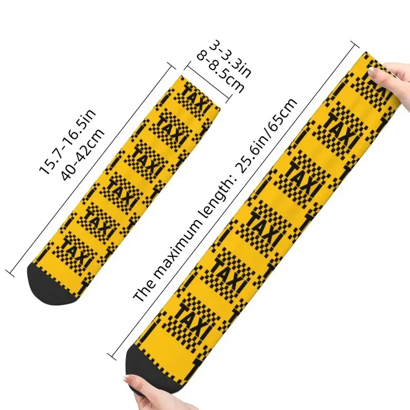 Cool Taxi Driver Socks para homens e mulheres, quente, impressão 3D, futebol, esportes, masculino