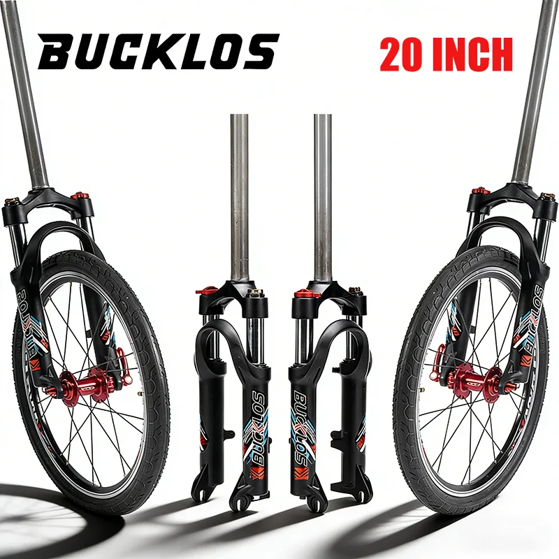 

Велосипедная вилка BUCKLOS 20 дюймов, складная/BMX/MTB, ход 50 мм, 9*100 мм QR, дисковый тормоз, амортизационная вилка с масляной пружиной, запчасть для велосипеда