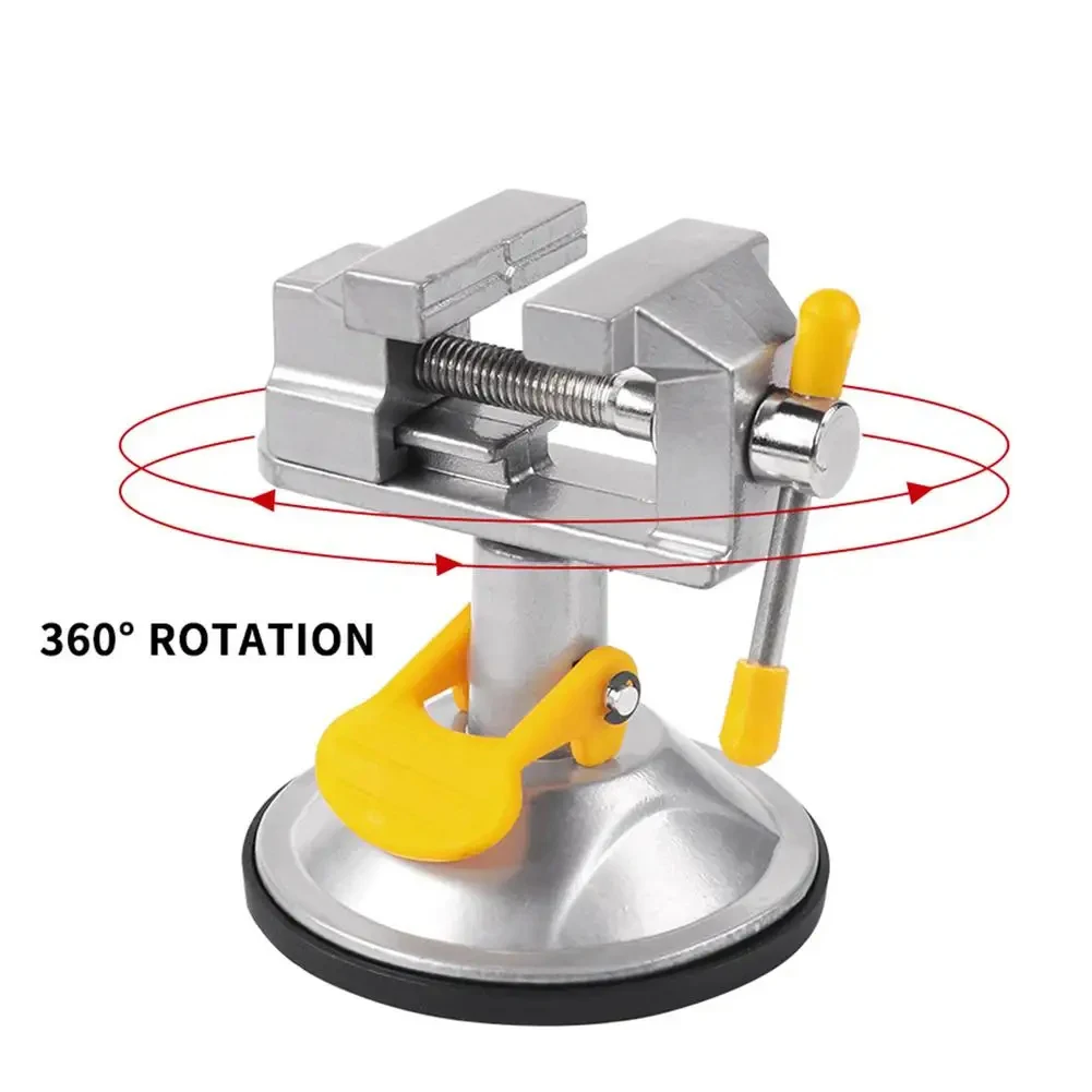 For DIY Projects 2.99x3.07x4.06in 360 Degree Rotatable Vise 360 Degree Rotatable Clamp Deep Thread Wire Designed For Drilling