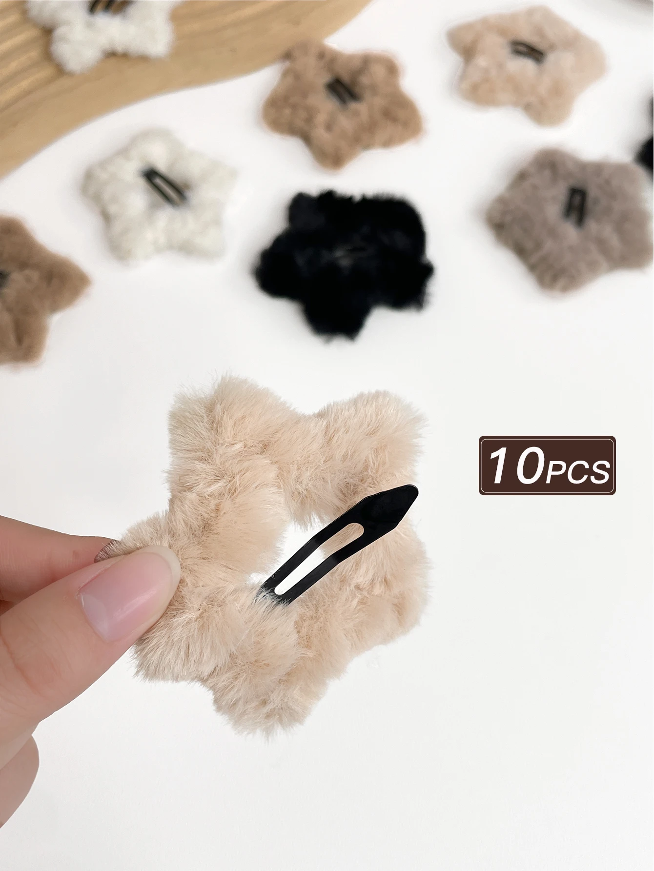 10 قطع من مشابك الشعر العصرية للسيدات على شكل نجمة، إكسسوار لطيف لتحدى العمر للاستخدام اليومي، عنصر هدية مثالي #5