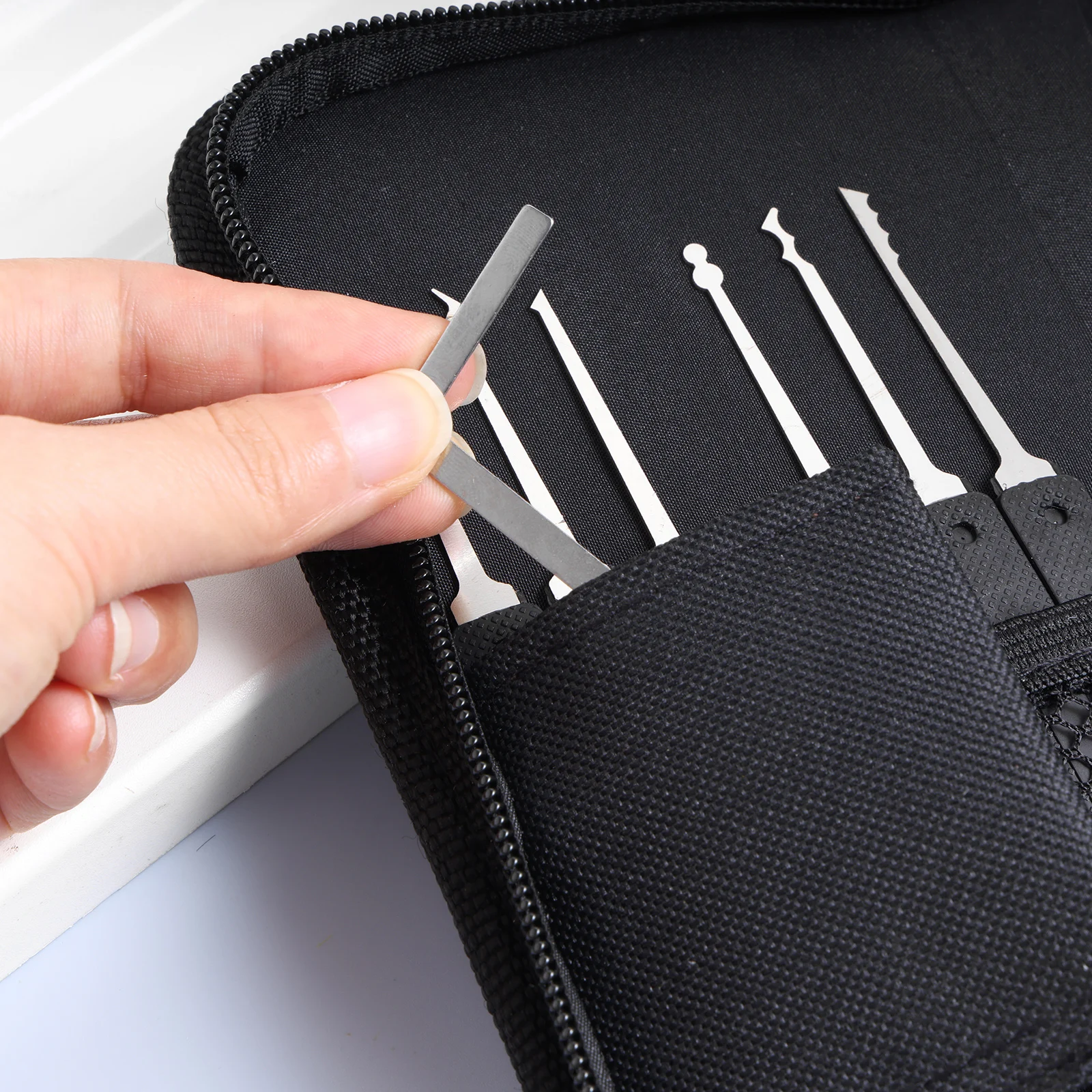 34in1 Multifunctional Keys Tool PicKing Kit with Transparent Locks Canvas Bag Locksmith Tool for Lock Picking Training Purposes