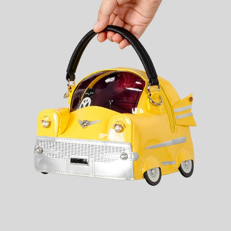 

Cute mini car design handbag 2025 new style fun cartoon single-shoulder crossbody bag Street cool bag