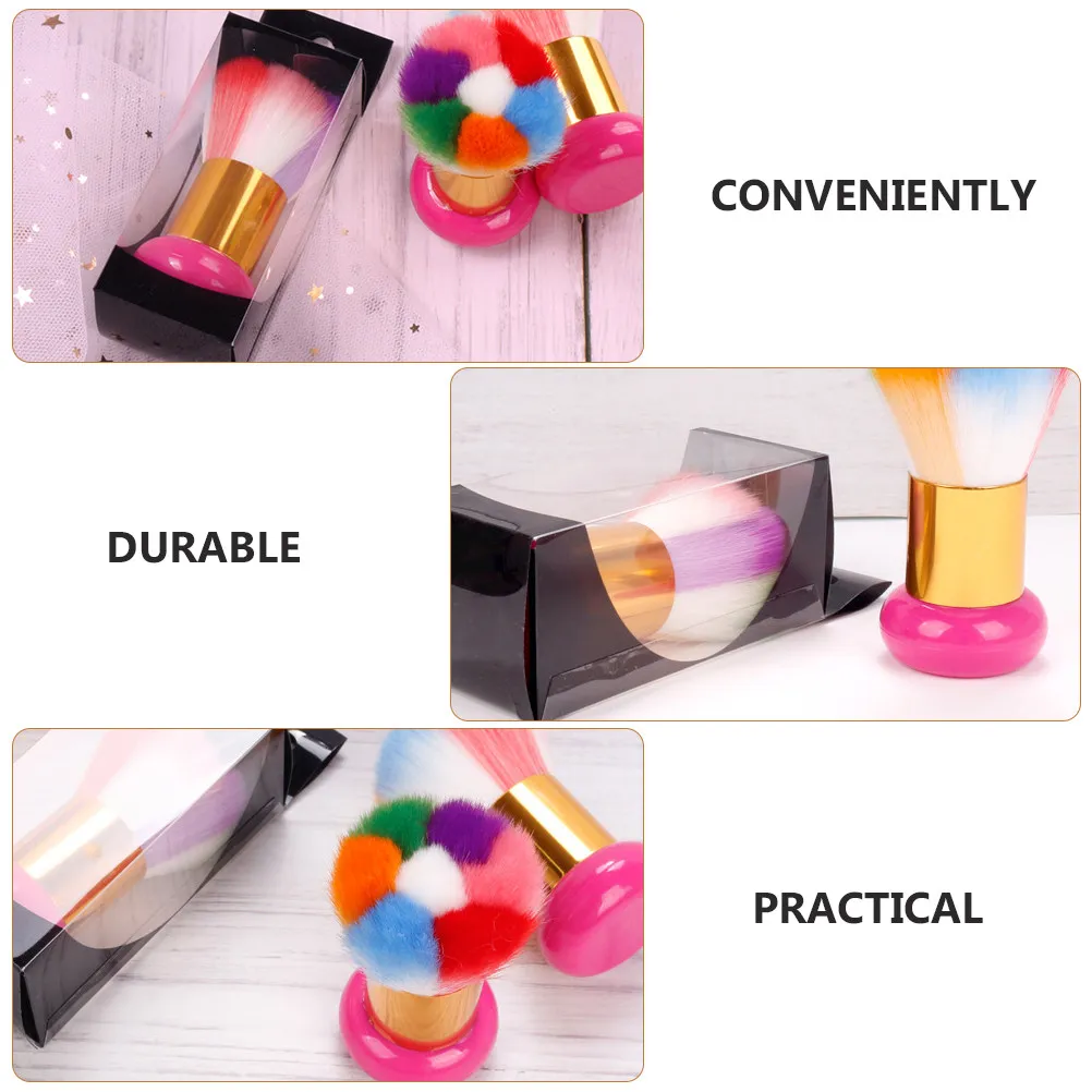 

1Pcs Nail Dust Brush Premium Wool Bristles for Effective Nail Cleaning Multi-Use Manicure Brush for Loose Powder and Filing