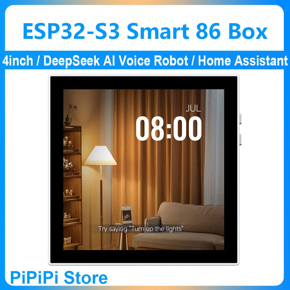 ESP32-S3 4inch Smart 86 Box Development Board 480x480 Display Touch Screen Smart home Assistant DeepSeek AI Voice Robot HMI