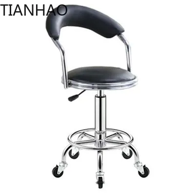 High bar stool Lifting chair Front desk High pedal work Computer round stool Household backrest Pulley chair  dinning chair