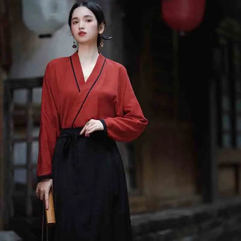 Pferd Gesicht Rock Hanfu Original chinesische Ming Dynastie Frauen traditionelles Kleid bestickten Rock täglich Pferd Gesicht Pony Röcke