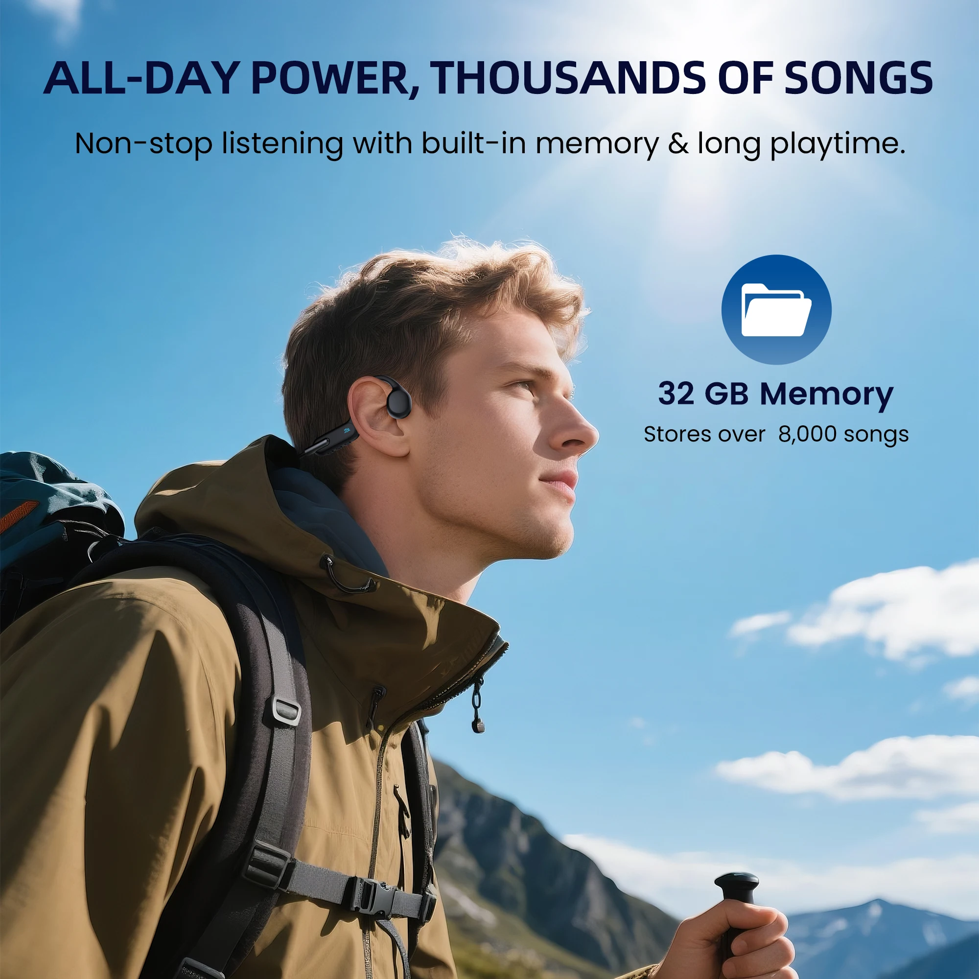 Sport Bone Conduction Headphon - Swimming Bone Conduction Earphones Ip68 Mp3 ulasan dan harga