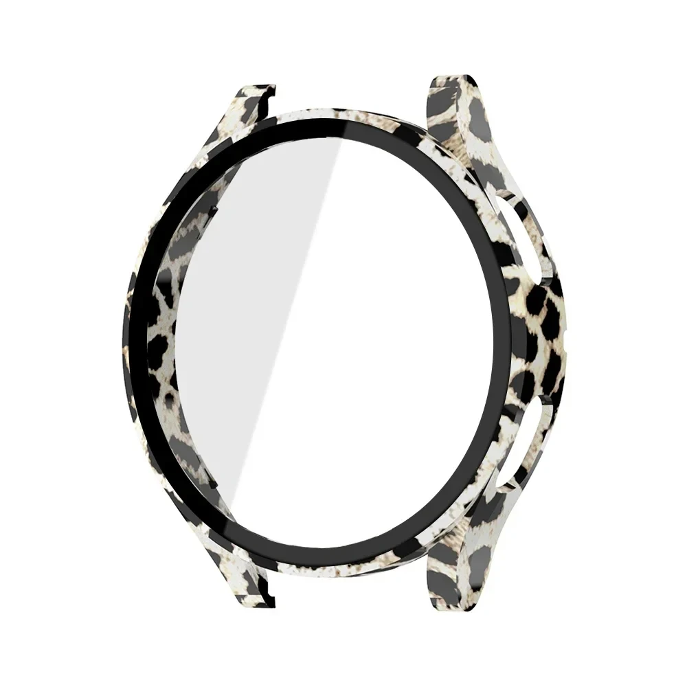 44 มม.40 มม.กระจก + กรณีสำหรับซัมซุงกาแล็กซี่วอทช์ 4 อุปกรณ์เสริม PC รอบกันชนป้องกันการล่มสลาย + ป้องกันหน้าจอกาแล็กซี่วอทช์ 4