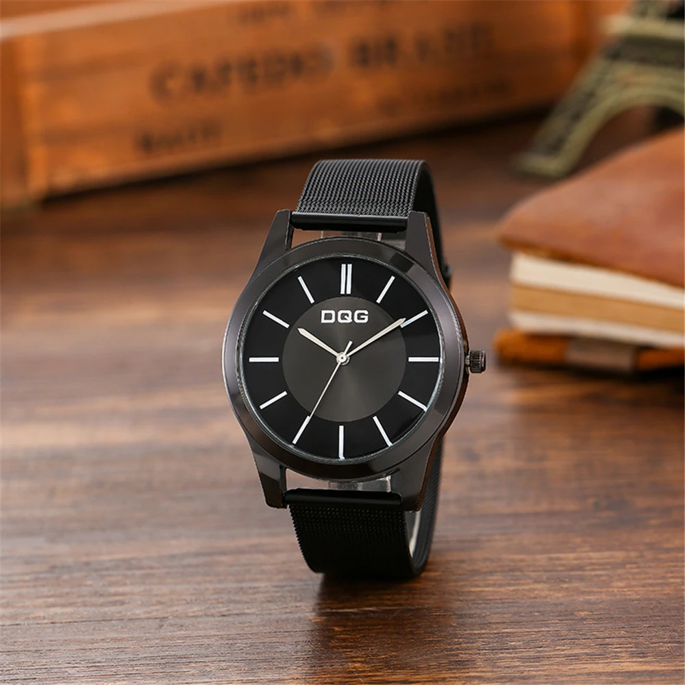 Men 2023 Fashion Brand Watches Casual Simplicity Retro Quartz Watch Mesh alloy strap Male Clock Dress Wristwatches