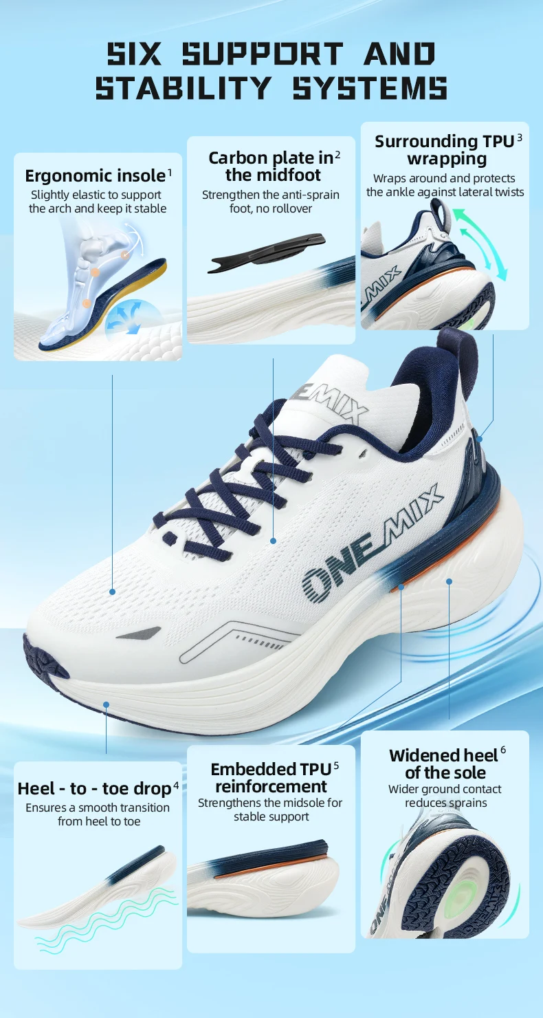 ONEMIX 2026 Neue Dämpfende Laufschuhe für Damen und Herren Leichte Modische Outdoor-Sneaker Straßensportschuhe für Training, Jogging und Fitness – Detail 3