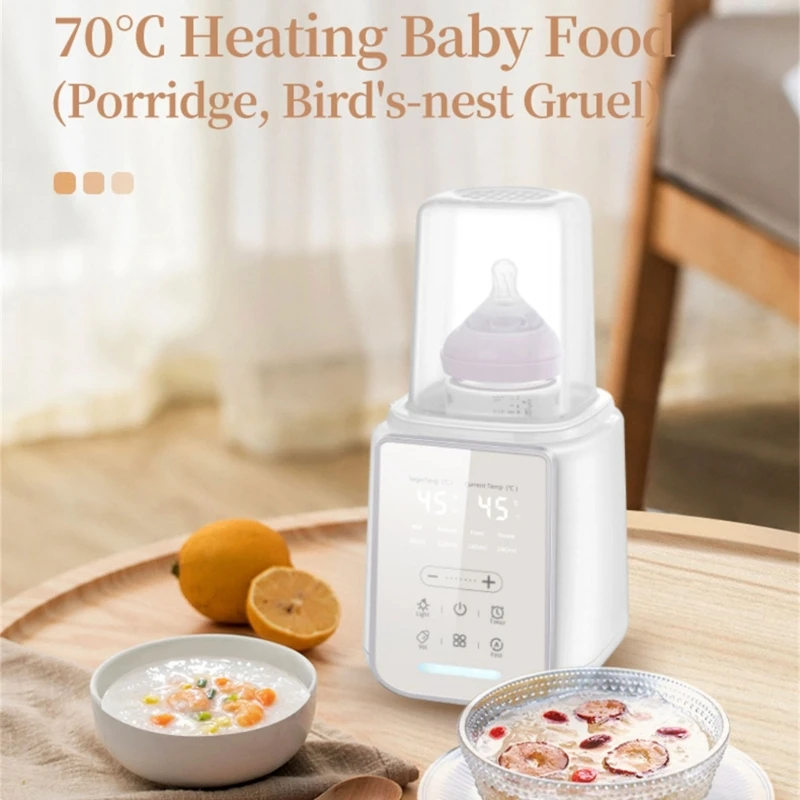 Y4QA Deslocado automático O aquecedor garrafa com timer e temperatura temperatura precisa queixa garrafa