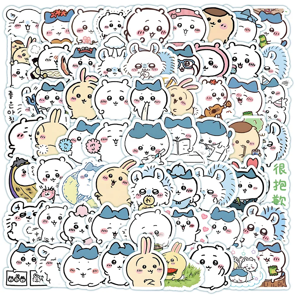 

103PCS Cute Chiikawa Stickers DIY Waterproof Vinyl Scrapbook Phone Case Water Cup Lovely Cartoon Anime Sticker Kids Gift Toy