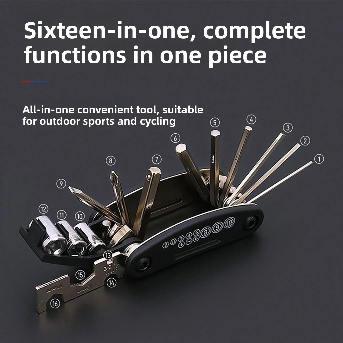 Multifunctional Mountain Bike Repair Tool Kit Tire Fix Set Hex Wrench Combination Tools for Bicycle Maintenance