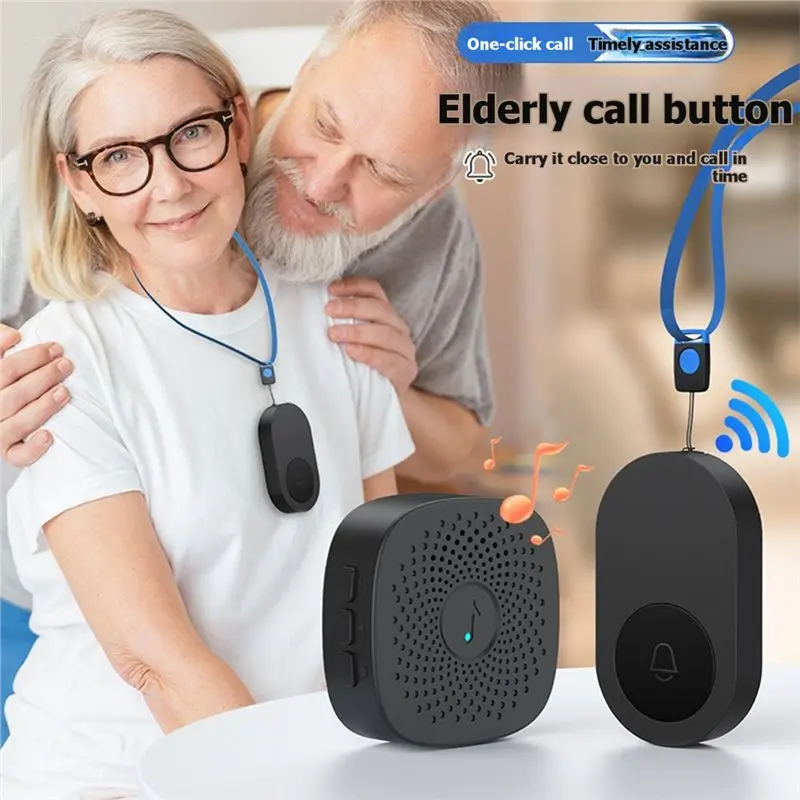 Y42A-Three-Speed Volume Wireless Doorbell Smart Welcome Door Bell 38 Songs Melodies For Home Emergency Bed Calling - view 3