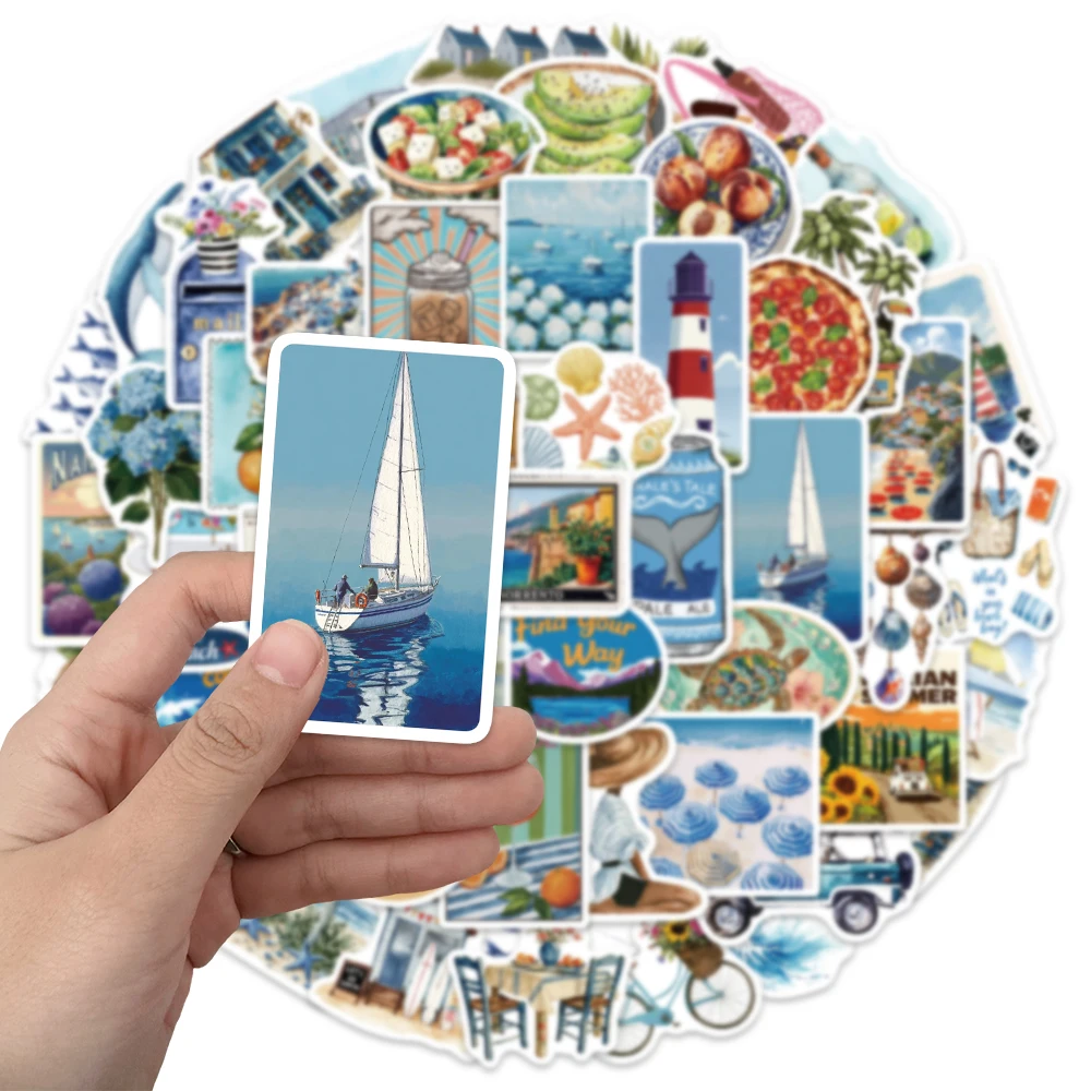 50 Stück Sommerliche Amerikanische Personalisierte Graffiti-Aufkleber DIY Handgemachte Scrapbook-Verpackung Postkarten-Spaß-Aufkleber