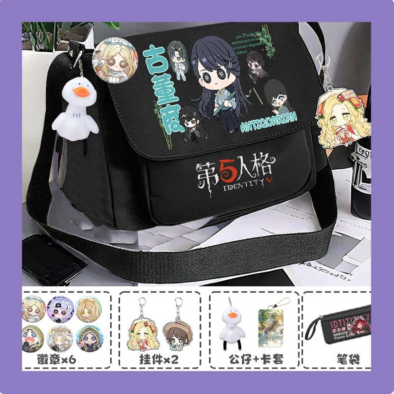 

Аниме 2025 Game Identity V Cos Эмили Дайер Антикварный Нортон Кэмпбелл Эзоп Карл и т. д. Повседневная сумка через плечо унисекс с откидной крышкой в подарок